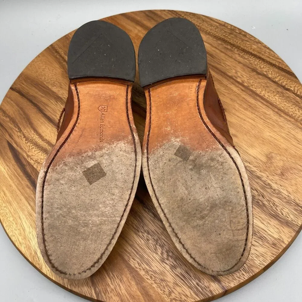 Allen Edmonds Cody Loafers Mens 10 D Brown Leather Tassel Dress Shoes Oxfords